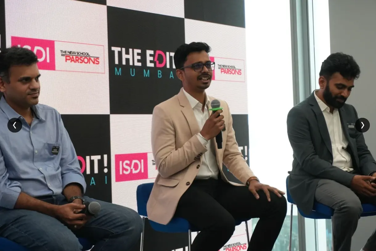 Speakers discussing AI and robotics at The Edit Mumbai